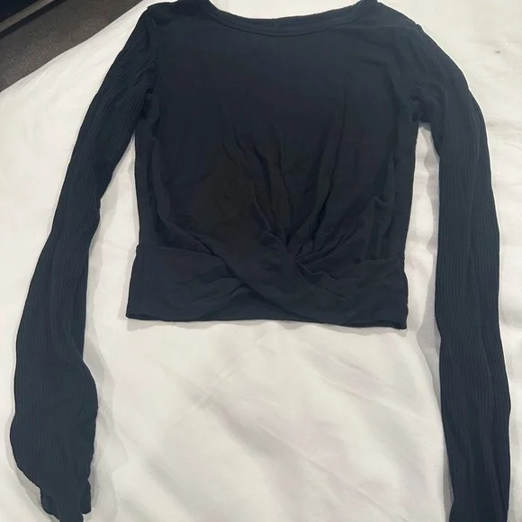 Alo Yoga Cover Long Sleeve Top / size small / black - Picture 2 of 3